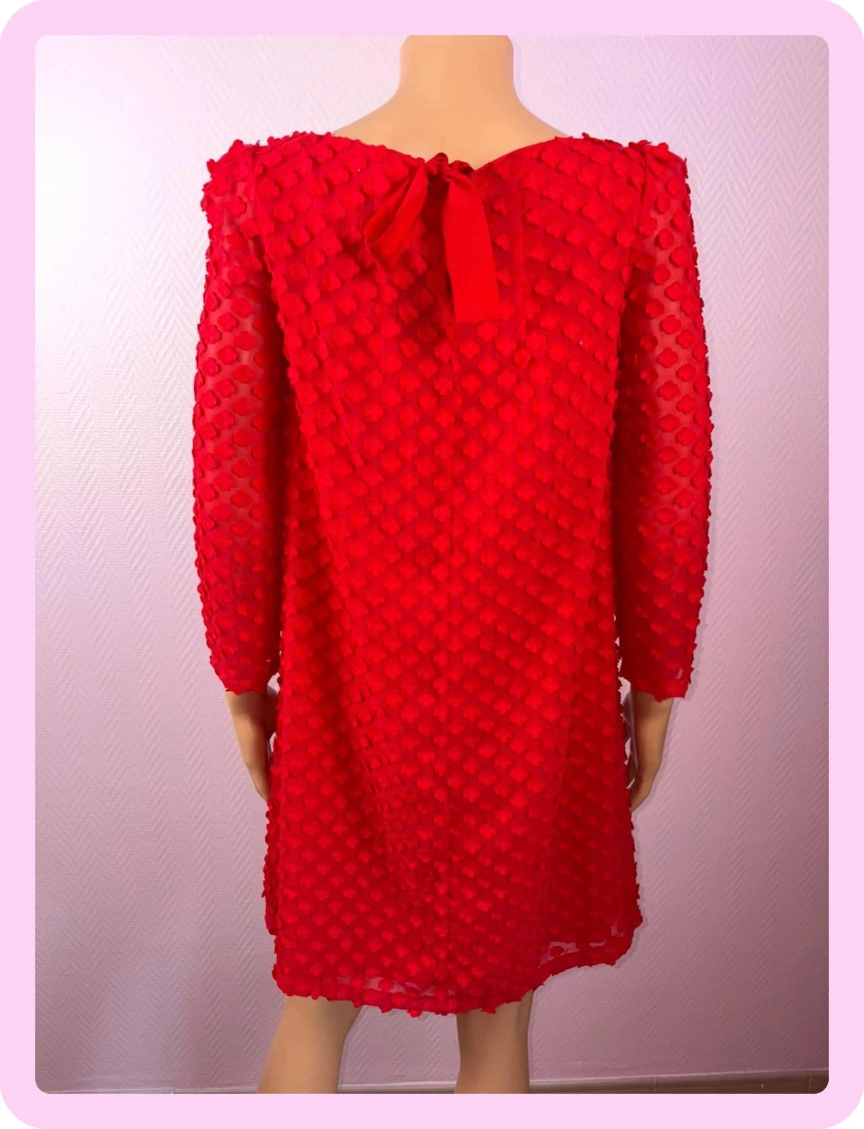 Vestido vermelho Claudie Pierlot, tamanho 36 – photo 5